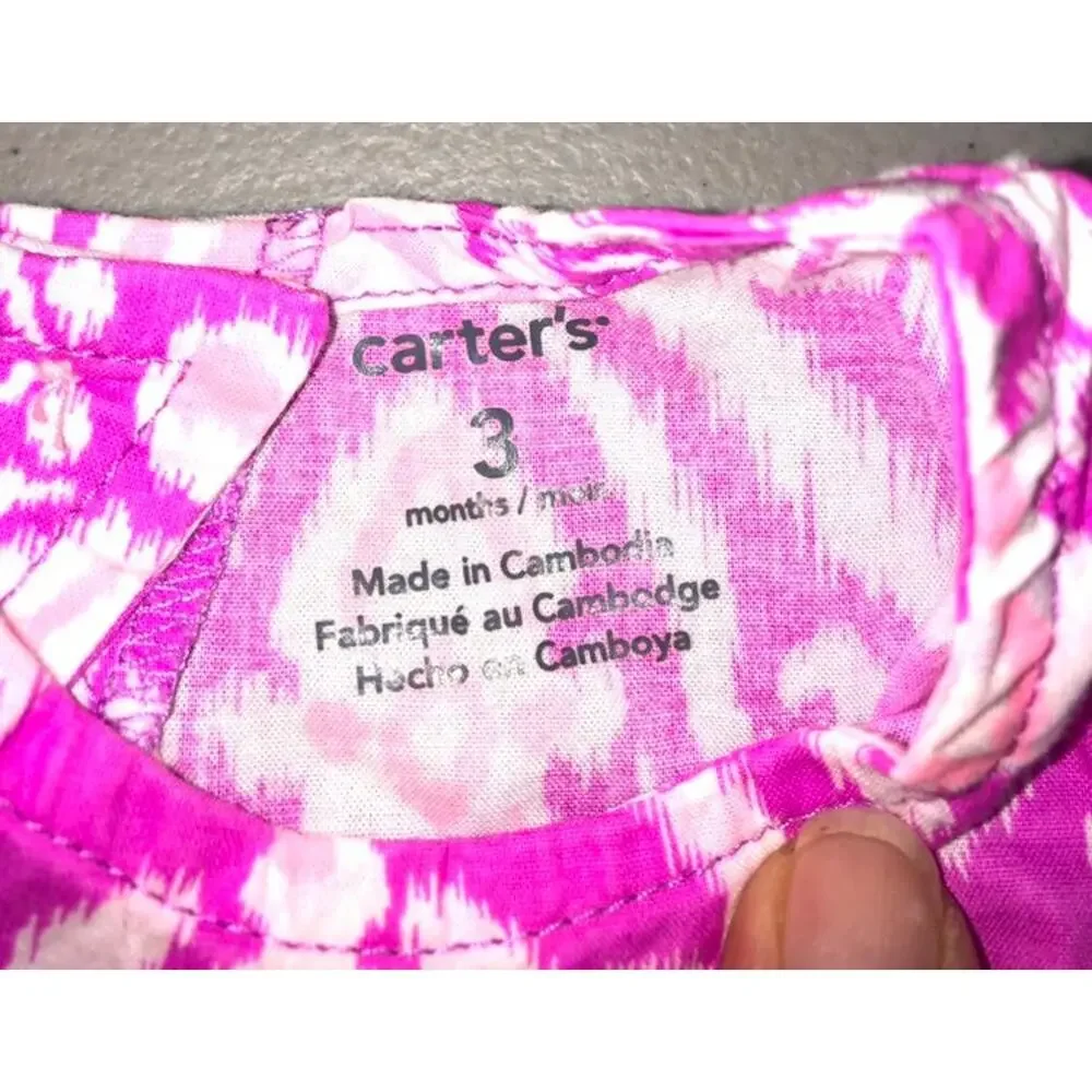 Carter's One Piece Romper Girls 3 Months